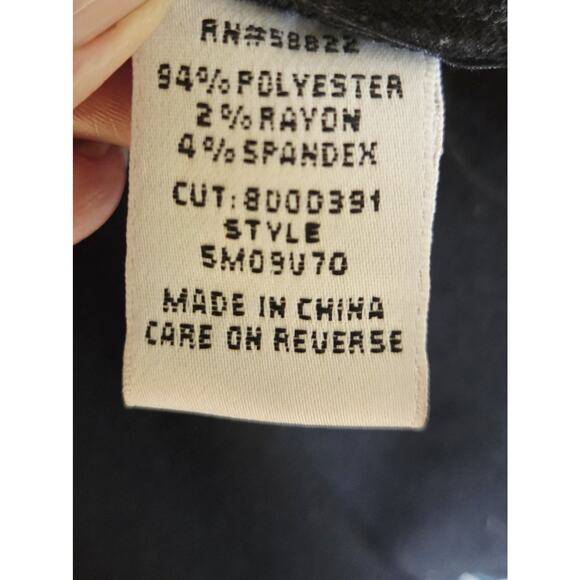 Studio M Black Space Dye 3/4-Sleeve Front Patch Pockets Tunic Size XL - Picture 5 of 6